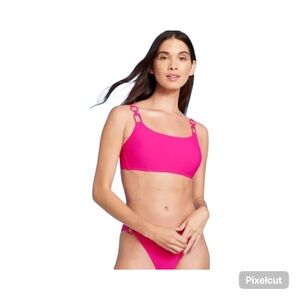 NWT Shade & Shore Size 36 DDPink Bikini Top with underwire